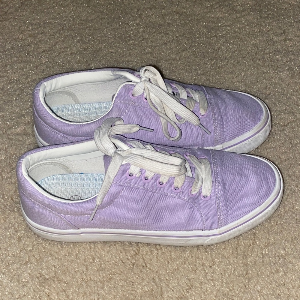 Lavender Canvas Sneakers
